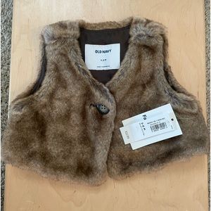 Faux fur vest